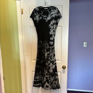 Black and White Casual Sheath Maxi Dress